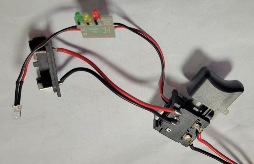 Кнопка для шуруповерта ТехАс (7.2-24 Vdc) 16A