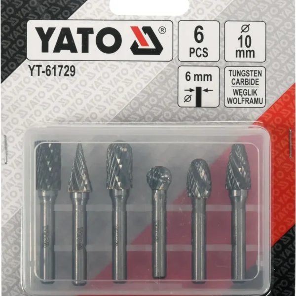 Набір фрез із карбіду вольфраму YATO YT-61729