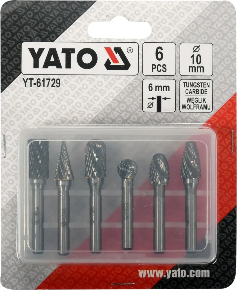 Набір фрез із карбіду вольфраму YATO YT-61729