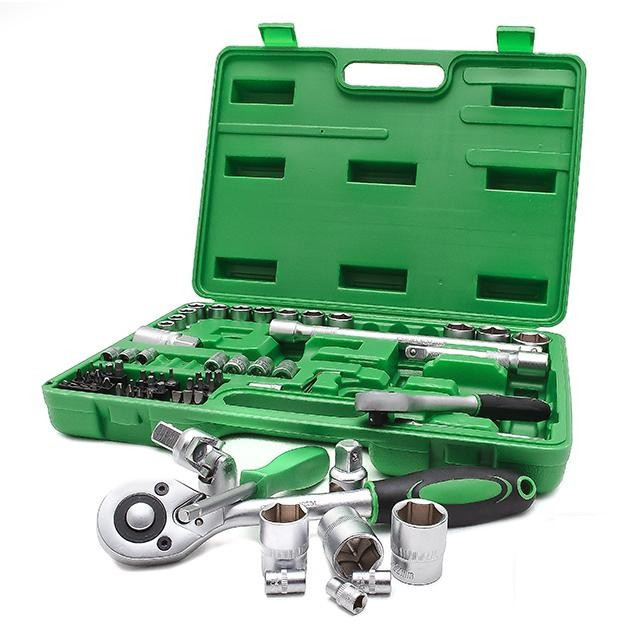 Набір інструментів Intertool ЕТ-6072 72 од. 1/2" і 1/4"