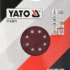 Круг шліфувальний з липучкою Yato YT-83471 (Ø= 225 мм Р60) 3 шт.