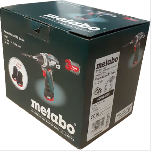 Шурупокрут акумуляторний Metabo PowerMaxx BS (коробка)