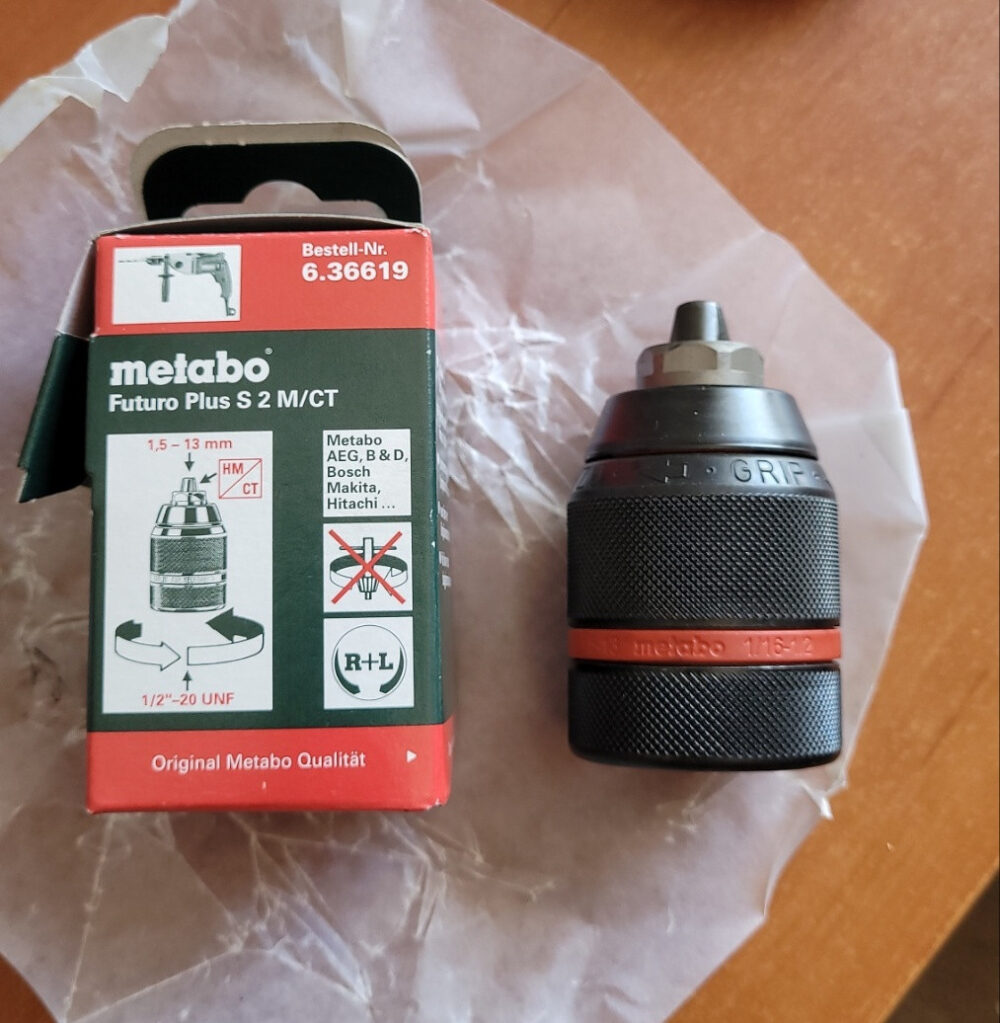 Патрон свердлильний Metabo Futuro Plus S2 M/CT R+L (13 мм. 1/2"-20 UNF)