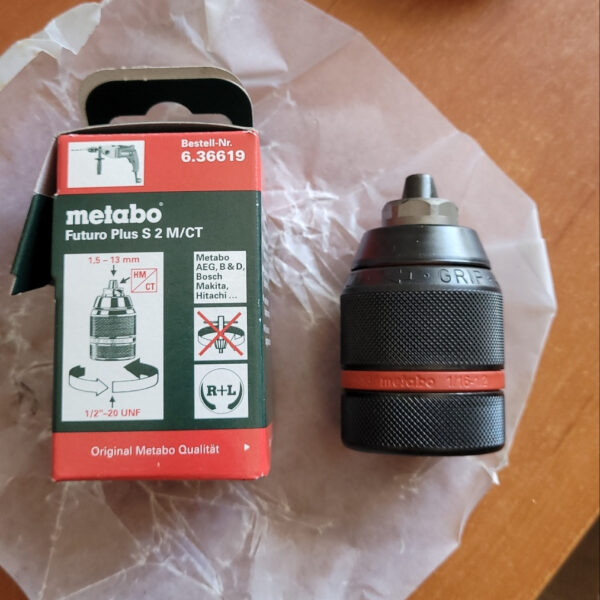Патрон свердлильний Metabo Futuro Plus S2 M/CT R+L (13 мм. 1/2"-20 UNF)