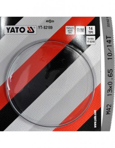 Пиляльне полотно для стрічкової пили Yato YT-82189 (1140х13х0,65 мм.)