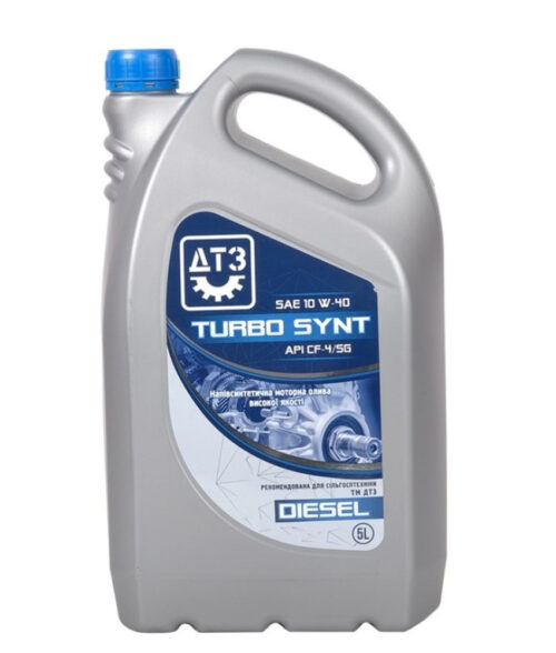 Олива моторна ДТЗ TURBO SYNT DIESEL 10W-40 API CH-4/SL, (5 л.)