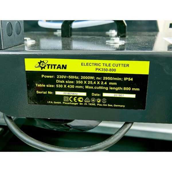 Камнеріз електричний TITAN PK350-800