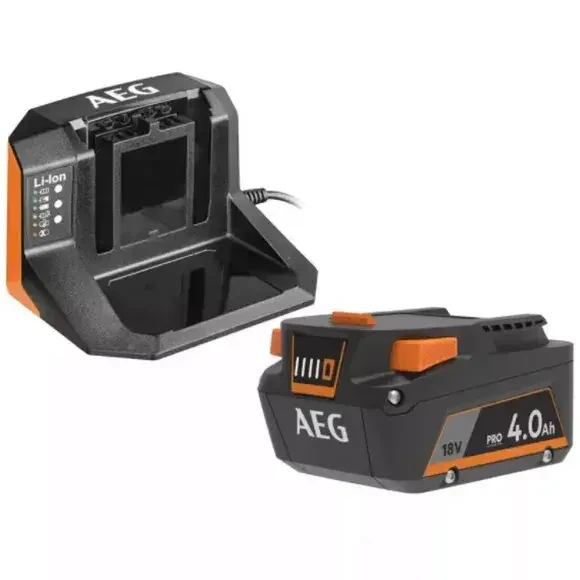 Зарядний + акумулятор AEG SETL1840S (1 ак. 18 В./ 4 А/ч/)