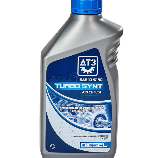 Масло для чотиритактних двигунів ДТЗ TURBO SYNT DIESEL 10W-40 API CH-4/SL (1 л.)