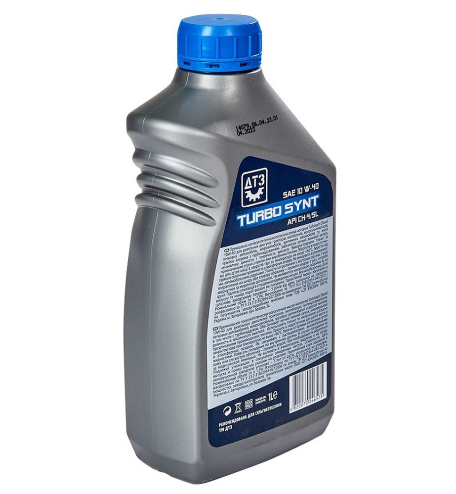 Масло для чотиритактних двигунів ДТЗ TURBO SYNT DIESEL 10W-40 API CH-4/SL (1 л.)