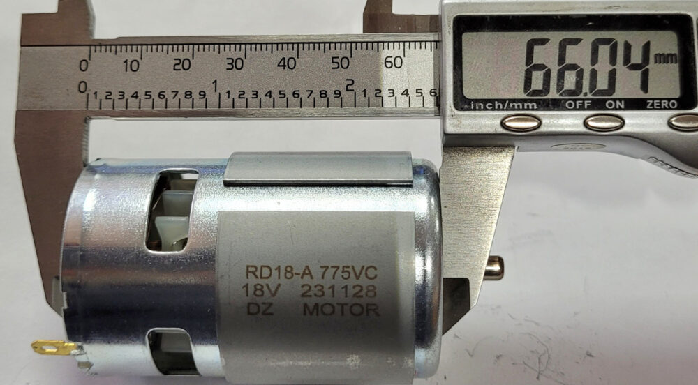 Двигун для акумуляторної техніки RD18-A 775VC (18 В.)