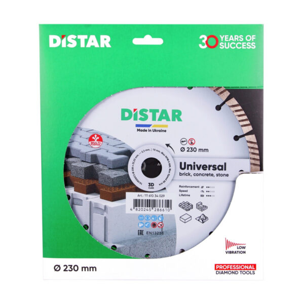 Круг алмазний відрізний Distar 1A1RSS/C3 230 Universal