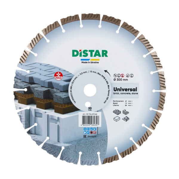 Круг алмазний відрізний Distar 1A1RSS 300 Universal