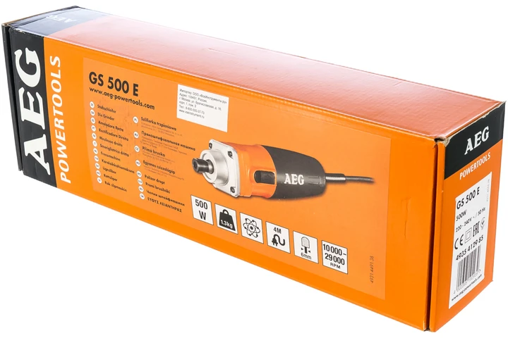 Пряма шліфувальна машина AEG GS 500 E