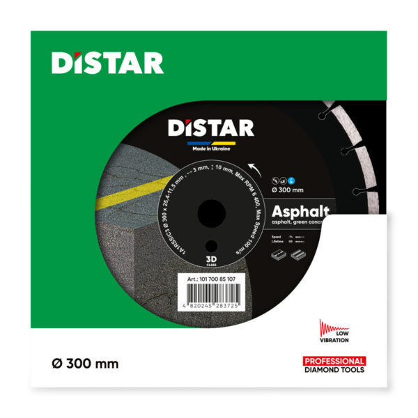 Круг алмазний відрізний Distar 1A1RSS 300 Asphalt