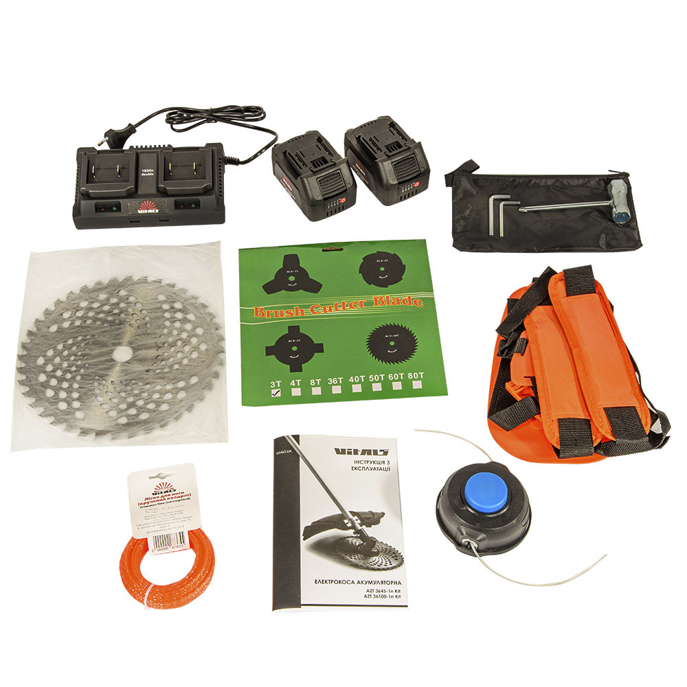 Акумуляторна коса Vitals AZT 3645-1n Kit (36 В.)