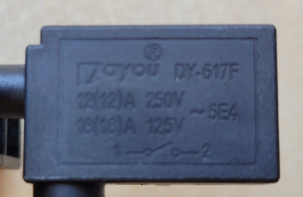 Кнопка увімкнення для акумуляторної ланцюгової мініпили DY-617F