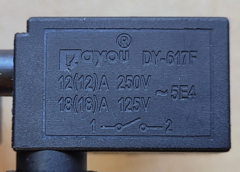 Кнопка увімкнення для акумуляторної ланцюгової мініпили DY-617F