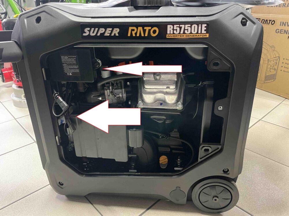 Генератор бензиновий інверторний RATO R5750iE (5.0-5.5 кВт.)
