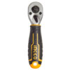 Трещотка «Profi» 72T 1/4"+3/8" INGCO INDUSTRIAL (140 мм.)