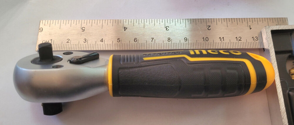 Трещотка «Profi» 72T 1/4"+3/8" INGCO INDUSTRIAL (140 мм.)