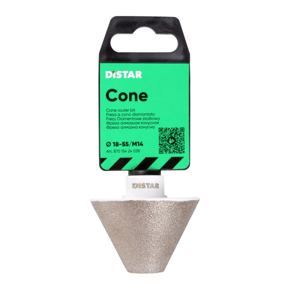 Фреза алмазна конусна Distar Cone 18-55/M14