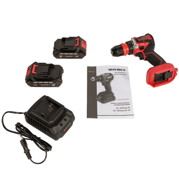Дриль-шурупокрут акумуляторний Vitals Master 1835aq BL Kit