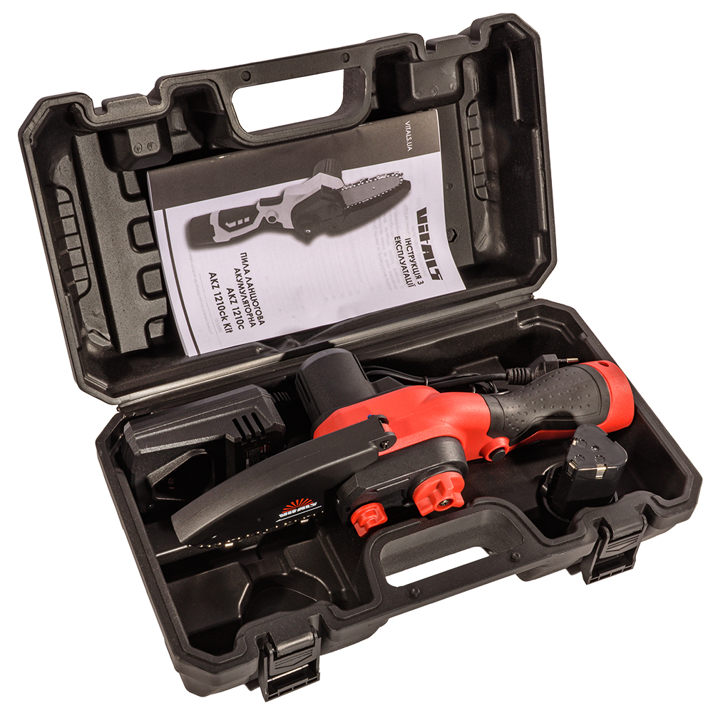 Пила ланцюгова акумуляторна Vitals AKZ 1210ck Kit