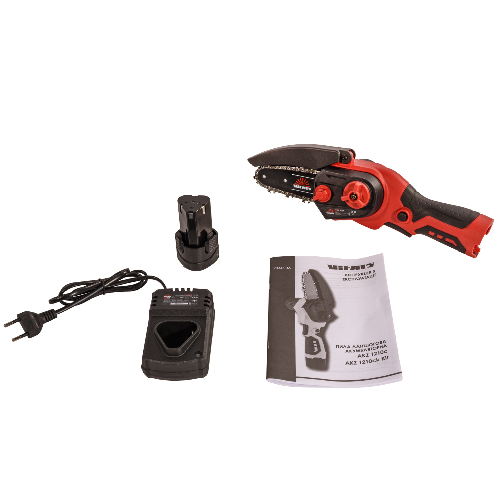 Пила ланцюгова акумуляторна Vitals AKZ 1210ck Kit