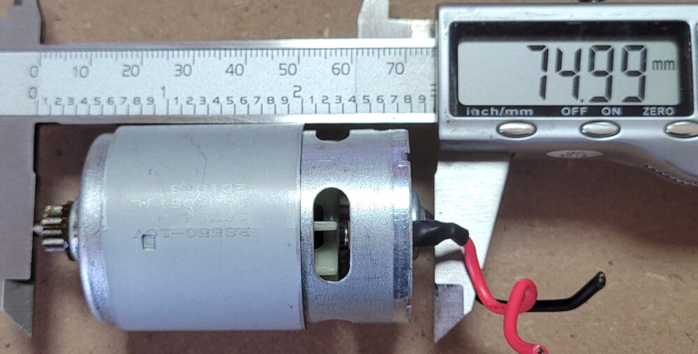 Двигун для  акумуляторного шурупокрута RS 550-16 V (16 В.)