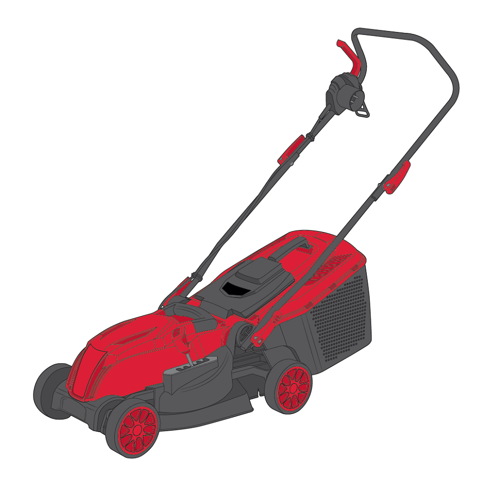 Газонокосарка електрична Vitals Master EZP 3414j (340 мм.)