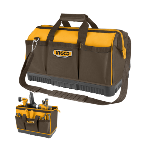 7184111224_sumka-dlya-instrumentov.png Сумка для інструментів INGCO INDUSTRIAL (17 кишень, пластикове дно)