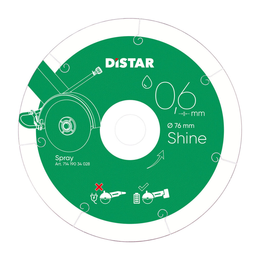 Круг алмазный отрезной Distar 76x0,6 Shine