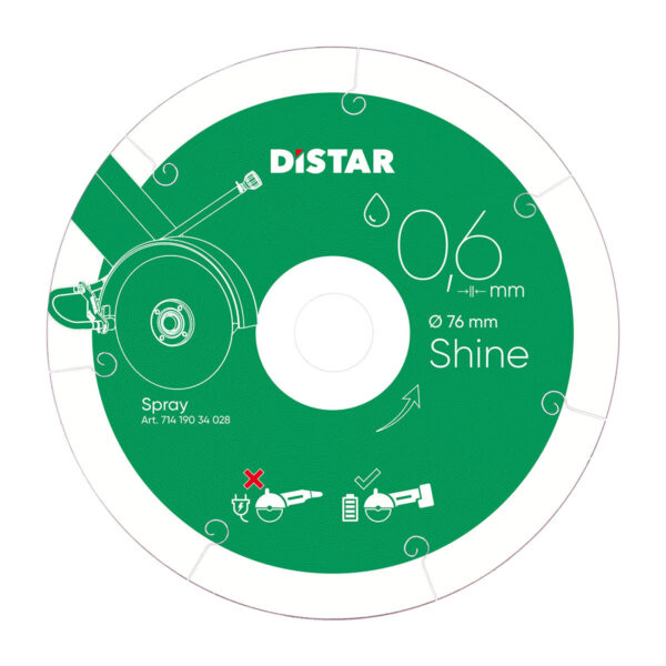 Круг алмазный отрезной Distar 76x0,6 Shine