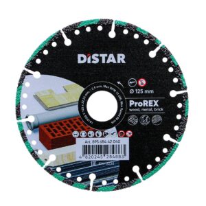 Круг алмазний відрізний Distar 1A1RSS 125 ProRex (по матеріалам: сталь, метал, дерево, пластик, неармований бетон, цегла )