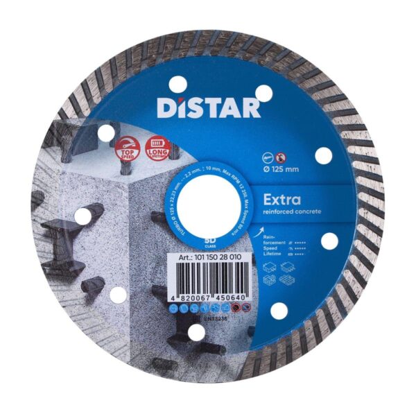 Круг алмазний відрізний Distar 1A1R Turbo 125×2,2x10x22,23 Extra