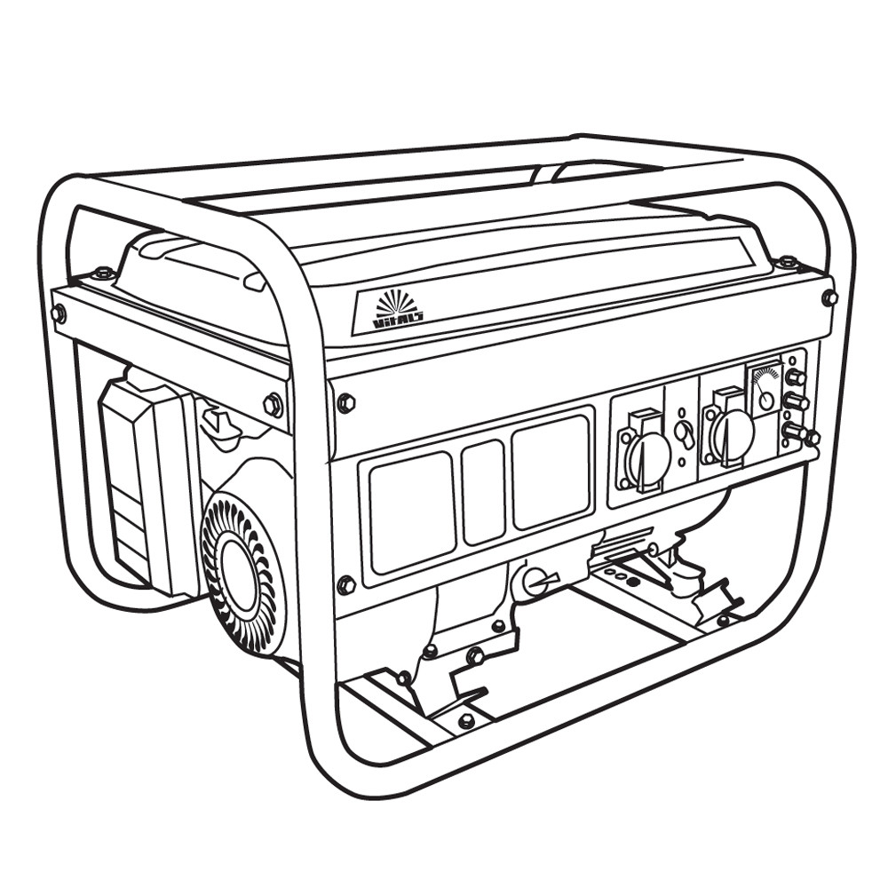 Генератор бензиновий Vitals WG 2.8bе ECO (2.5-2.8 кВт.)