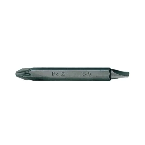 Біта торцева 1/4"  PZ3 х 7,0*1.2 L=60 мм двустороння (уп.10)
