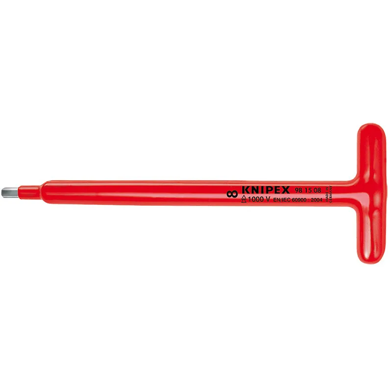 Викрутка ізольована з Т-подібною рукояткою KNIPEX, Hex8, 98 15 08
