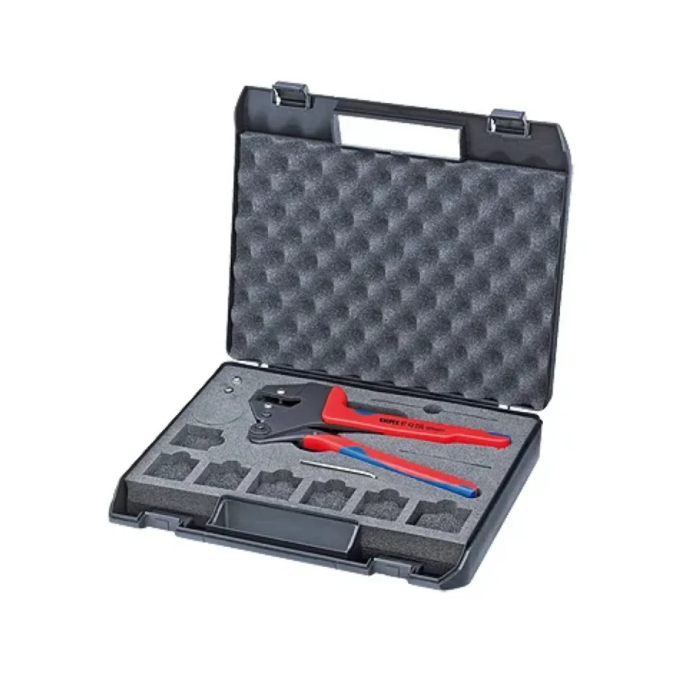 Інструмент для обпресування системний KNIPEX 97 43 200 A (для змінних матриць), фосфатований