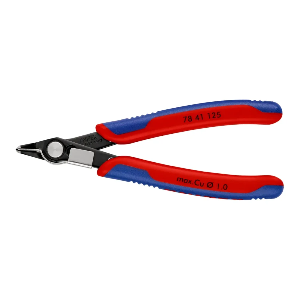 Кусачки Electronic Super Knips, діаметр 1,0мм, 125мм KNIPEX 78 41 125, фосфатовані