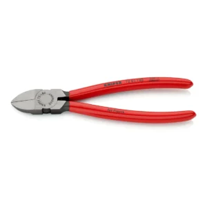 Кусачки бокові (бокорізи) для пластмаси, 180мм KNIPEX 72 01 180, фосфатовані