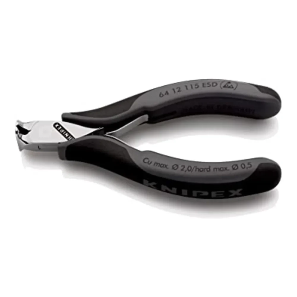 Кусачки торцеві для електроніки KNIPEX 64 12 115 ESD