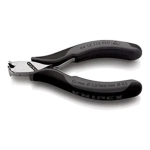 Кусачки торцеві для електроніки KNIPEX 64 12 115 ESD