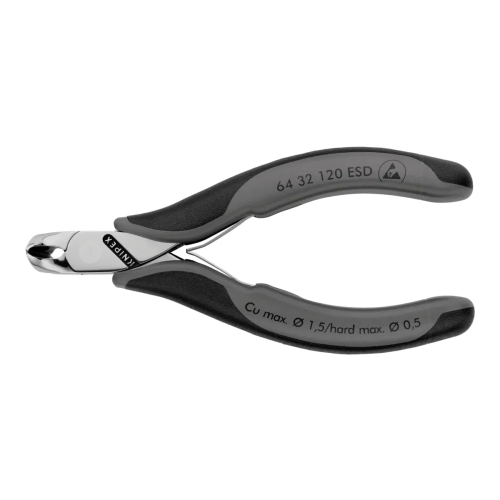 Кусачки торцеві для електроніки KNIPEX 64 32 120 ESD