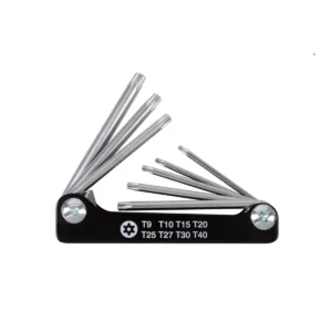 Набір Torx 8 од. шестигранників (Т 9-Т40) з отвором в ручці  KINGTONY 20318PR