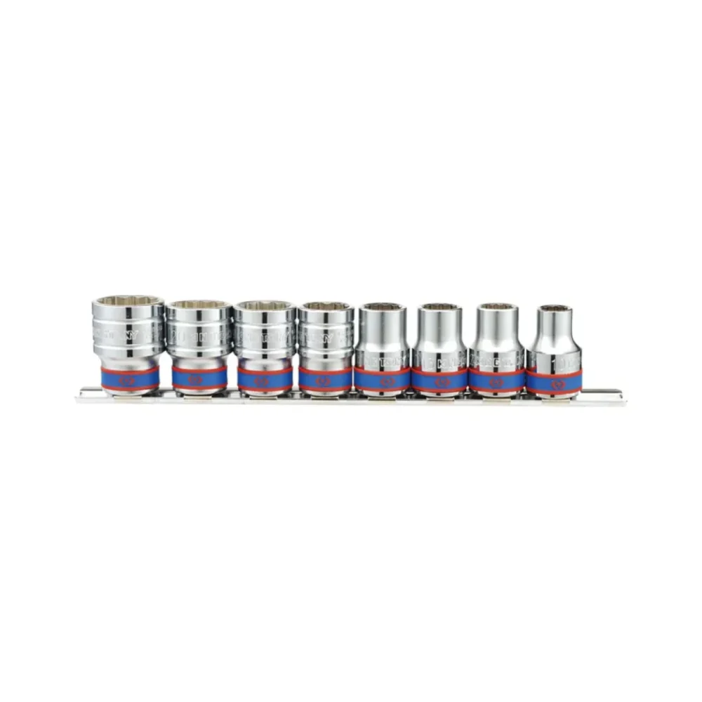 Набір головок 1/2" 8 одиниць 12-гранн. на планці