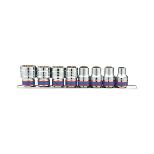Набір головок 1/2″ 8 одиниць 12-гранн. на планці