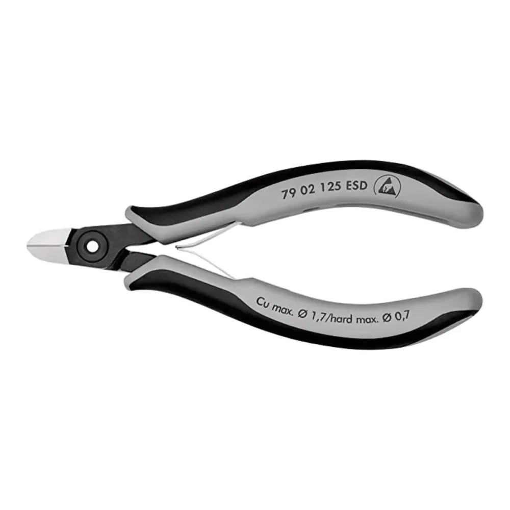 Прецизійні кусачки бокові для електроніки KNIPEX 79 02 125 ESD