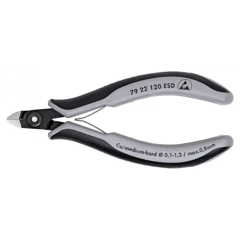 Прецизійні кусачки бокові для електроніки KNIPEX 79 22 120 ESD